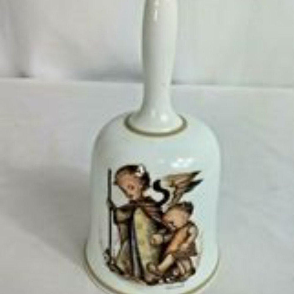 Porcelain Christmas Bell 1974 3rd in Series Sister Berta Hummel Guardian Angel